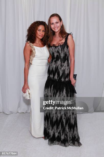 Maryse Thomas and Maryam Abdullina attend THE WINTER WONDERLAND BALL at The New York Botanical Garden on December 10, 2010 in New York City.