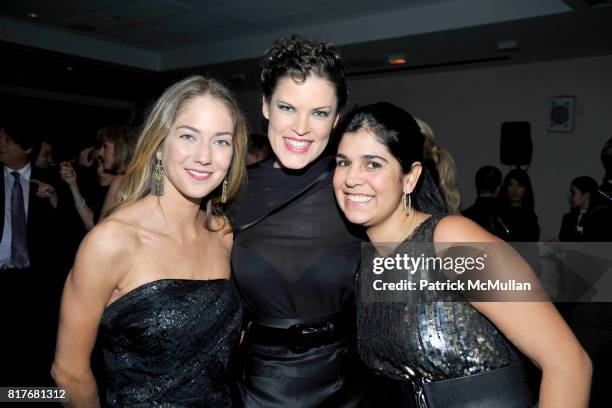 Karina Correa-Maury, Anabella Troconis and Isabela Villanueva attend AID FOR AIDS "My Hero Gala" at Kimmel Center on December 7, 2010 in New York...