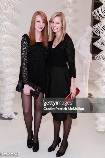 Melody Hill and Kelsey Surock attend PRATT + PAPER & RALPH PUCCI Exhibition Preview at Ralph Pucci International - Gallery Nine Showroom on December...