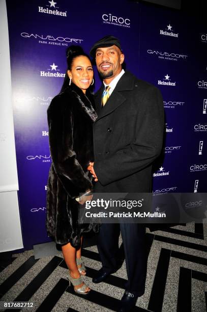 Aimee Peterson and Julian Peterson attend CIROC The New Year at Gansevoort Park Avenue NYC on December 31, 2010 in New York City.