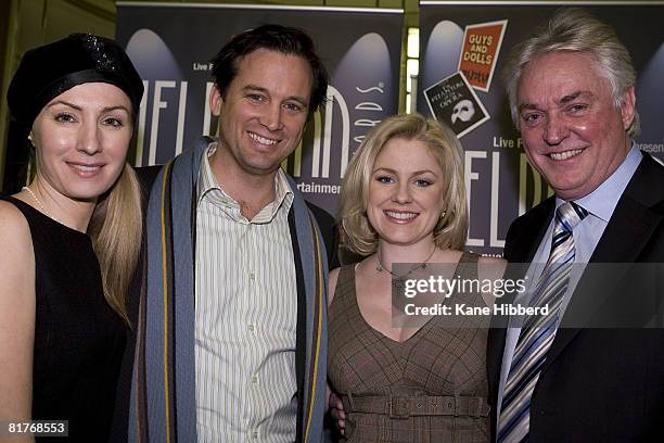 Lisa McCune, Ian Stenlake, Helen Dallimore and Rob Guest attend the nominations for the 2008 Helpmann Awards at Her Majesty's Theatre on June 30,...