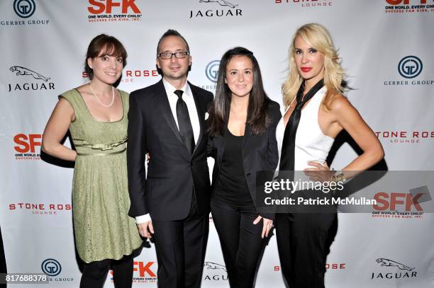 Sharon Bridbord, Michael Landry, Sabina Ibanez and Tracy Stern attend Success for Kids- SFK NY- Young Leadership Cocktail Reception at Stone Rose...