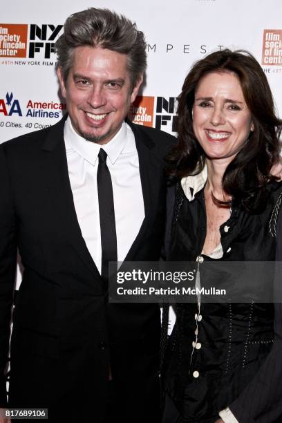 Elliott Goldenthal and Julie Taymor attend THE TEMPEST Premiere, The 48th New York Film Festival at Alice Tully Hall on October 2, 2010 in New York...