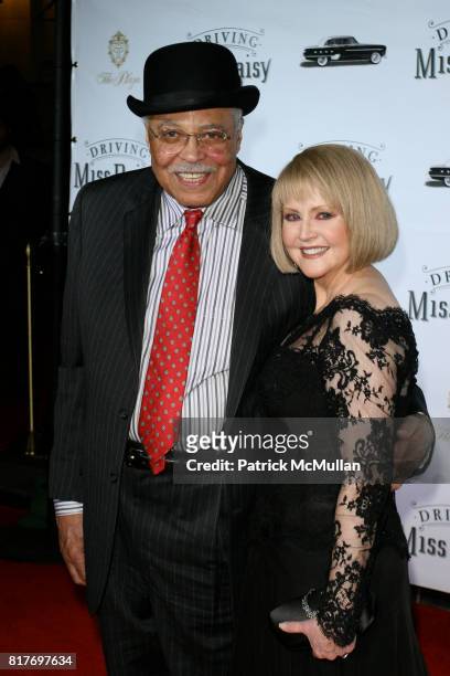 James Earl Jones and Cecilia Hart attend Broadway Premiere of "DRIVING MISS DAISY" at Golden Theatre on October 25, 2010 in New York City.
