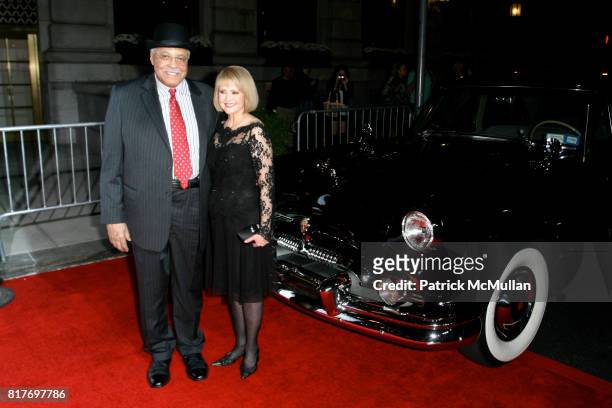 James Earl Jones and Cecilia Hart attend Broadway Premiere of "DRIVING MISS DAISY" at Golden Theatre on October 25, 2010 in New York City.