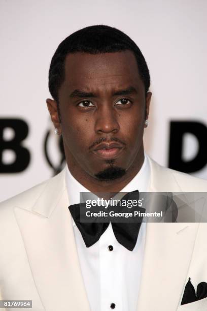 Actor and Musician Sean Diddy Combs arrives at amfAR's Cinema Against AIDS 2008 benefit held at Le Moulin de Mougins during the 61st International...