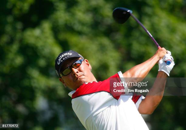 Notah Begay III competes during the third round of the Travelers Championship at TPC River Highlands held on June 21, 2008 in Cromwell, Connecticut.