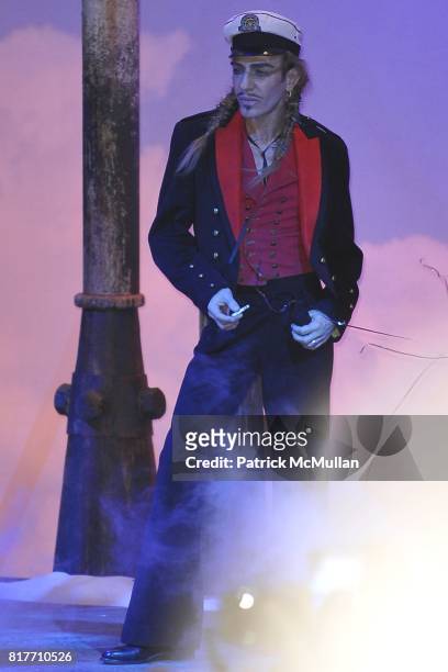 John Galliano attends Christian Dior Ready to Wear Spring-Summer 2011 Arrivals & Front Row-CONTACT SIPA PRESS FOR SALES at Espace Ephemere Tuileries...