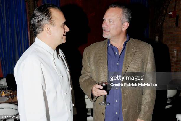 Chef Jean-Georges Vongerichten and ? attend a By Invitation Only Private Dinner with Jean-Georges at Spice Market on October 9, 2010 in New York City.