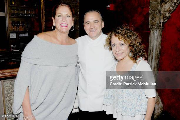 Rachel Furer, Chef Jean-Georges Vongerichten and Lisa Clarke attend a By Invitation Only Private Dinner with Jean-Georges at Spice Market on October...
