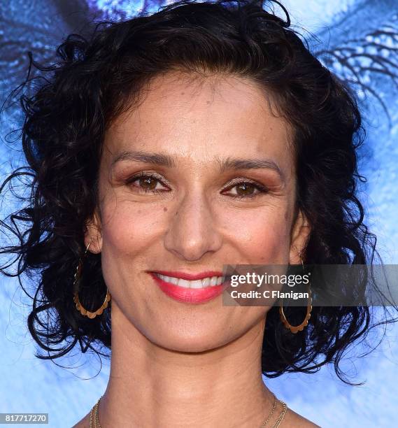 Indira Varma attends the Season 7 Premiere Of HBO's "Game Of Thrones" at Walt Disney Concert Hall on July 12, 2017 in Los Angeles, California.