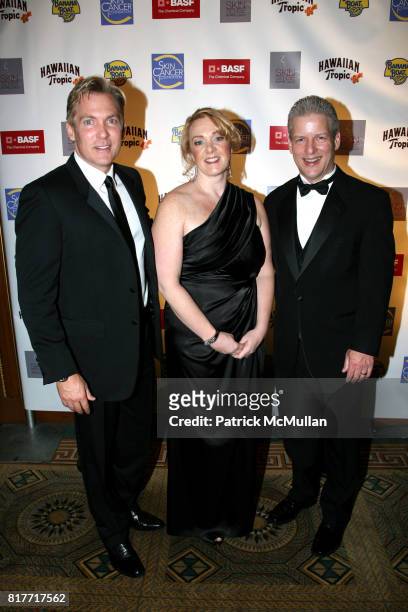 Sam Champion, Annette Sally and Al Robertson attend The Skin Sense Award Gala 2010 at The Pierre on October 12, 2010 in New York City.