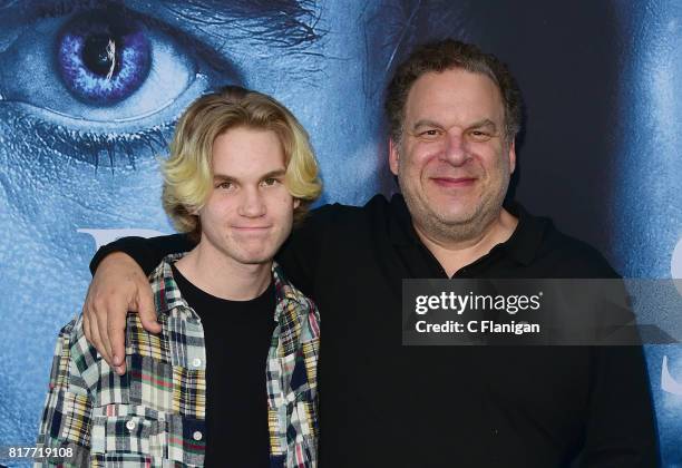 Jeff Garlin, Duke Garlin attends the Season 7 Premiere Of HBO's "Game Of Thrones" at Walt Disney Concert Hall on July 12, 2017 in Los Angeles,...