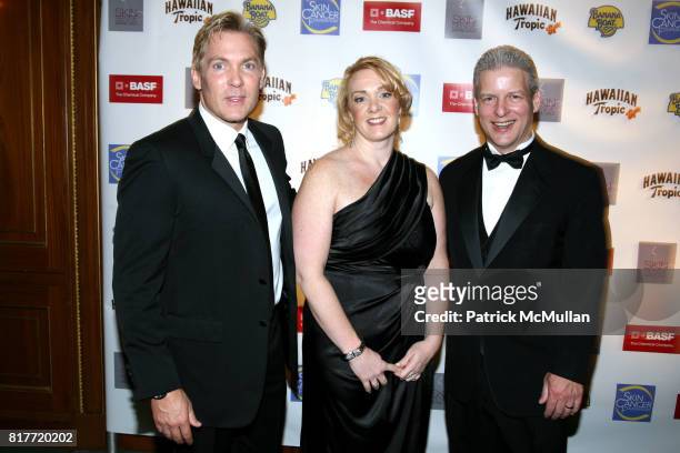 Sam Champion, Annette Sally and Al Robertson attend The Skin Sense Award Gala 2010 at The Pierre on October 12, 2010 in New York City.