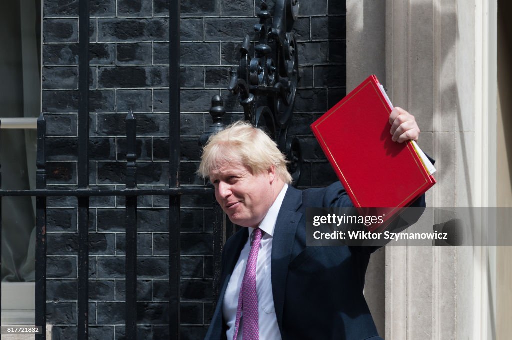 Cabinet Meeting At 10 Downing Street In London