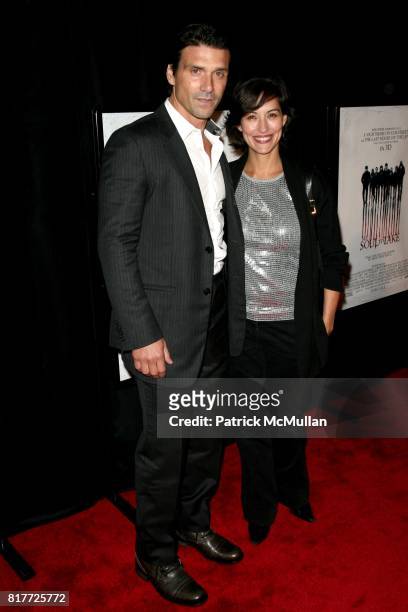 Frank Grillo and Wendy Moniz-Grillo attend Cast and Crew Screening of "MY SOUL TO TAKE" at AMC Loews Lincoln Square on October 6, 2010 in New York...