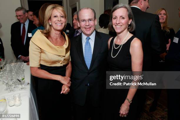 Jillian Manus, Alan Jones and Ashley Garrett attend National Board of COMMUNITIES IN SCHOOLS Celebrate BILL MILLIKEN'S Birthday at the Residence of...