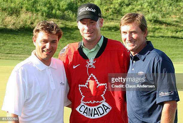 Justin Hicks wins the Ford Wayne Gretzky Nationwide Tournament on June 29, 2008 in Clarksburg,Ontario. Hicks defeated Casey Wittenberg on the first...