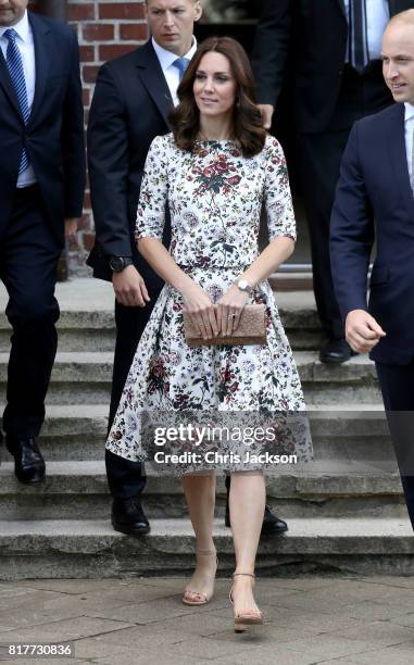 Catherine, Duchess of Cambridge and Prince William, Duke of Cambridge visit the Stutthof concentration camp during an official visit to Poland and...