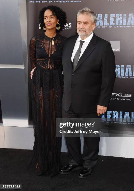 Producer Virginie Besson-Silla and director/screenwriter Luc Besson arrive at the Premiere Of EuropaCorp And STX Entertainment's 'Valerian And The...