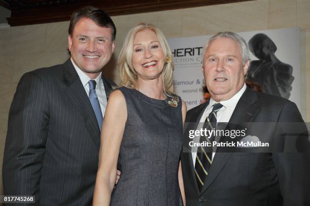 Greg Rohan, Hilary Block and John Block attend HERITAGE AUCTION GALLERIES Celebrate Opening of New York Gallery at The Fletcher-Sinclair Mansion on...