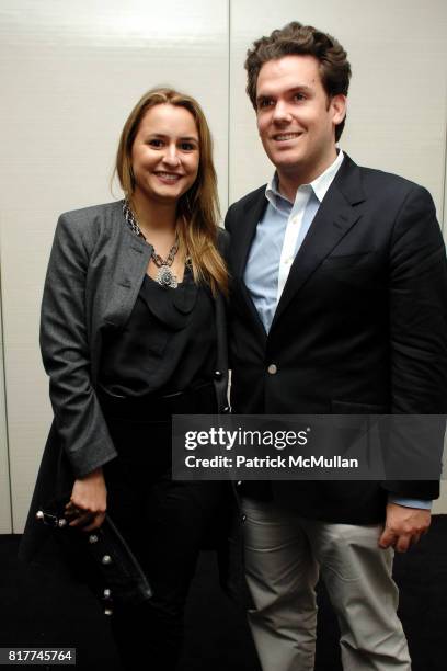 Isabel Wilkinson and Adam Schneider attend CHANEL Fine Jewelry hosts cocktails in honor of Moca's Annual Gala at CHANEL on October 26th, 2010 in...