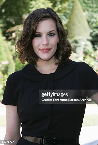 Liv Tyler attends the Dior '09 Spring Summer Haute Couture fashion show at the Rodin Museum on June 30, 2008 in Paris, France.