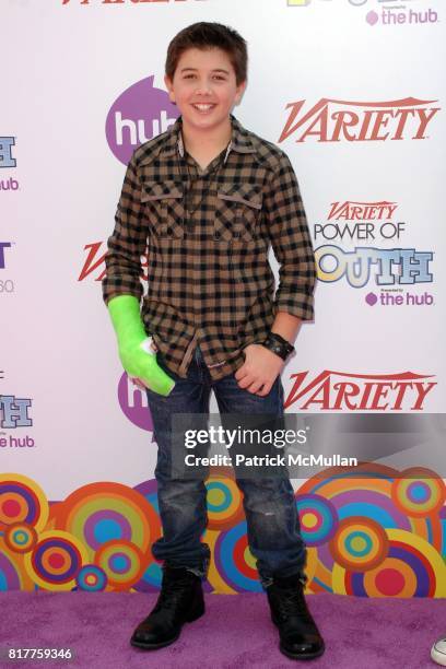 Bradley Steven Perry attends Variety's 4th Annual Power of Youth Event at Paramount Studios on October 24, 2010 in Los Angeles, California.