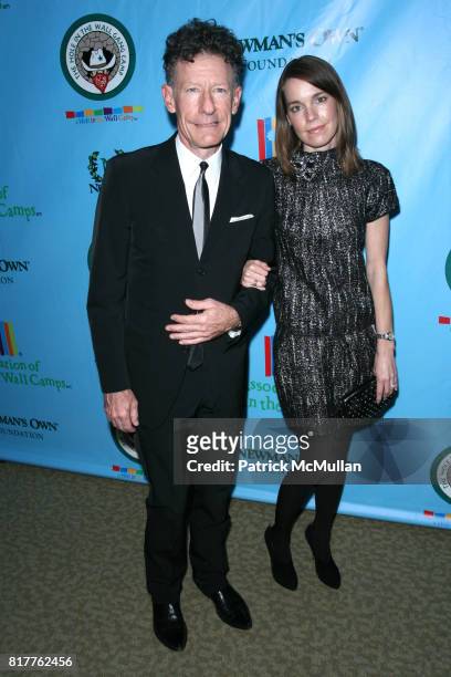 Lyle Lovett and April Kimble attend A Celebration of PAUL NEWMAN's "HOLE IN THE WALL" Camps at Lincoln Center on October 21st, 2010 in New York City.