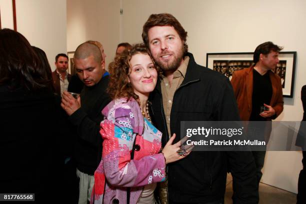 Ella Manor and Casey Kelbaugh attend ALBERT WATSON Artist Reception at Hasted Kraeutler Gallery on October 21, 2010 in New York City.