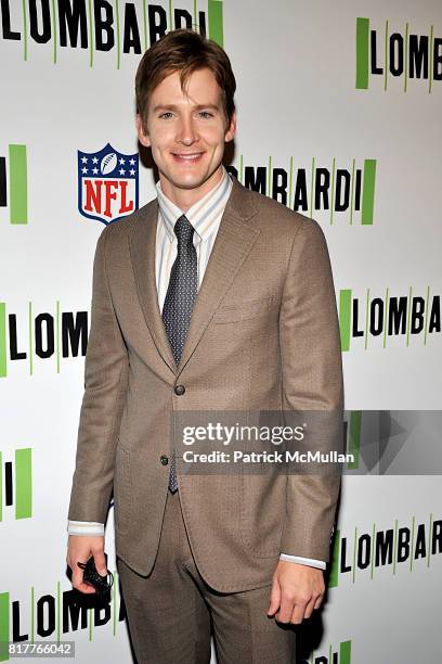 Brad Schmidt attends LOMBARDI Opening Night at The Circle in the Square Theatre on October 21, 2010 in New York City.