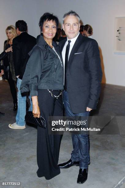 Deborah Duclon and Ken Kaufman attend Kaufman Franco Runway Show Presented by Neiman Marcus Beverly Hills at Griffin Gallery at Griffin Gallery on...