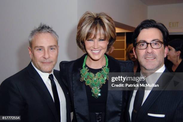 Ken Kaufman, Laura Dunn and Isaac Franco attend Kaufman Franco Runway Show Presented by Neiman Marcus Beverly Hills at Griffin Gallery at Griffin...