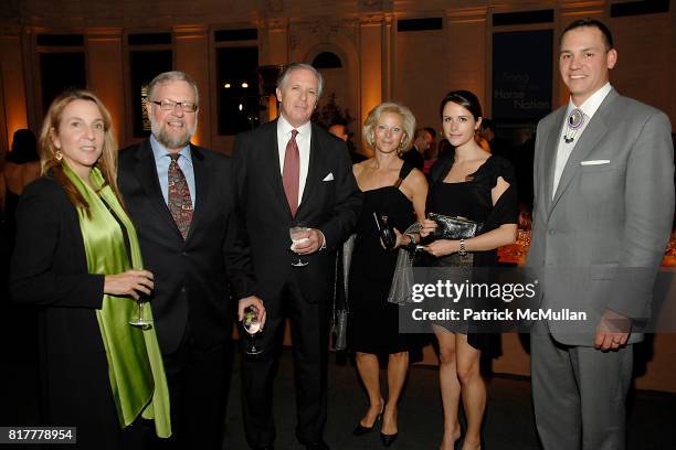 Susan Rockefeller, David Rockefeller Jr., Brian Henderson, Vivian Henderson, Alexis Henderson and Andrew Lee attend INFINITY OF NATIONS Gala at...