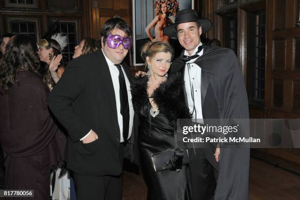 Marshall Heyman, Emily Smith and Paul Deleon attend VIP MASKED BALL for Susan G. Komen, Headlined by Sir Richard Branson, Katie Couric, Cornelia...