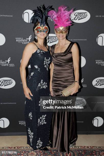 Brenda Curnin and Erica Brenan attend VIP MASKED BALL for Susan G. Komen, Headlined by Sir Richard Branson, Katie Couric, Cornelia Guest, HM Queen...