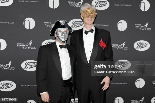 Brenen Shawn and Tom Curin attend VIP MASKED BALL for Susan G. Komen, Headlined by Sir Richard Branson, Katie Couric, Cornelia Guest, HM Queen Noor,...