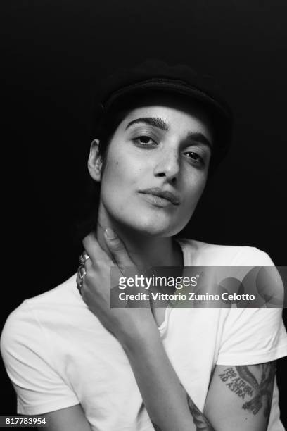 Singer Levante poses for a portrait session during Giffoni Film Festival on July 17, 2017 in Giffoni Valle Piana, Italy.