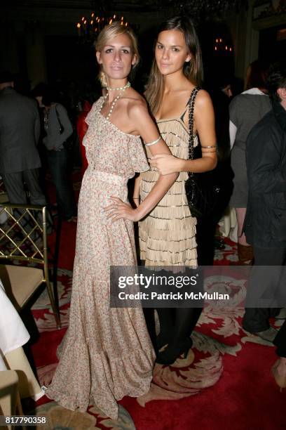 Alexa Winner and Allie Rizzo attend CFDA and ASSOULINE celebrate AMERICAN FASHION DESIGNERS AT HOME at The St. Regis Hotel on October 14, 2010 in New...