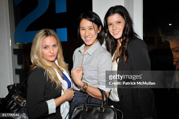 Alden Haviland, Eva Chen and Alexis Shea attend AMY ASTLEY and TEEN VOGUE's "Fashion at Work" featuring BOBBI BROWN and JENNA LYONS at Hudson and...
