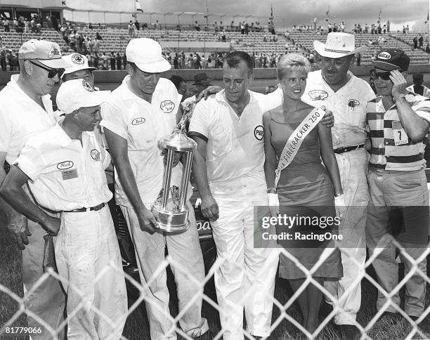 Jack Smith not only won the 1960 Firecracker 250 at Daytona, he also won the pole position, and set a new race record of 146.842 mph.