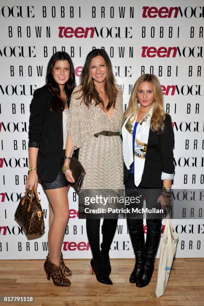 Alexis Shea, Jenna Lyons and Alden Haviland attend AMY ASTLEY and TEEN VOGUE's "Fashion at Work" featuring BOBBI BROWN and JENNA LYONS at Hudson and...