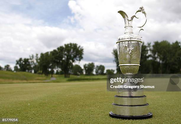 General view of the Claret Jug at the International Final Qualifying America for the 2008 British Open on June 30, 2008 at the TPC of Michigan in...