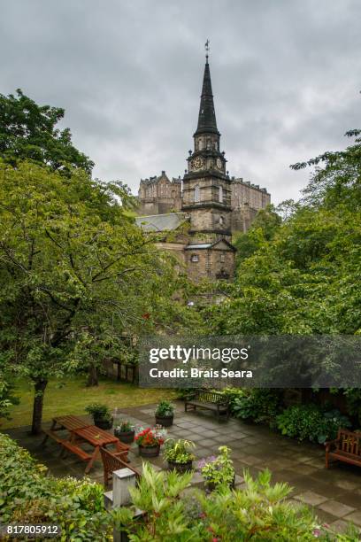 the parish church of st cuthbert - saint cuthbert stock pictures, royalty-free photos & images