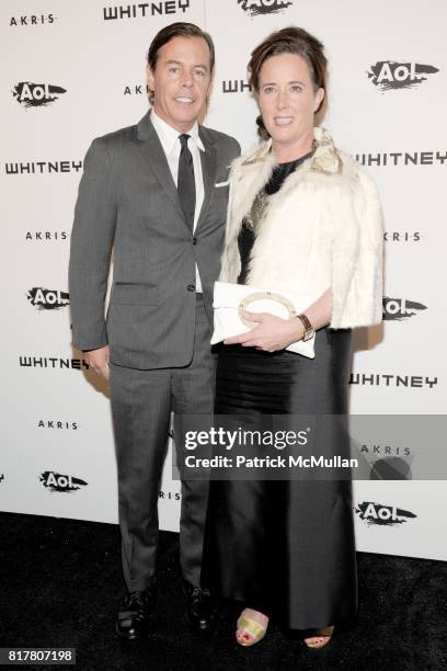 Andy Spade and Kate Spade attend WHITNEY MUSEUM of American Art 2010 WHITNEY Gala at The Whitney Museum on October 26, 2010 in New York City.