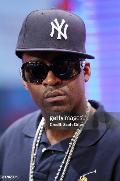 Rapper Tony Yayo of G-Unit appears onstage during MTV's Total Request Live at the MTV Times Square Studios June 30, 2008 in New York City.
