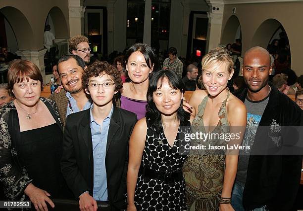 Susan Ruttan, Francisco Velasquez, Alexander Agate, Julia Nickson, Jennifer Phang, Sanoe Lake and Lee Marks attend the 2008 Los Angeles Film...