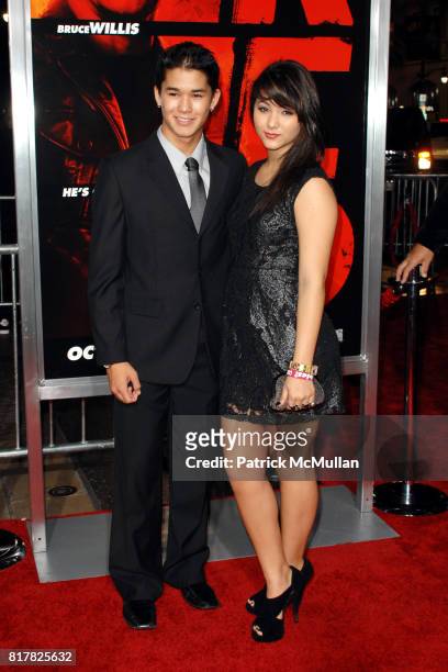 BooBoo Stewart and Fivel Stewart attend Los Angeles Special Screening of RED at Grauman’s Chinese Theater on October 11, 2010 in Hollywood,...