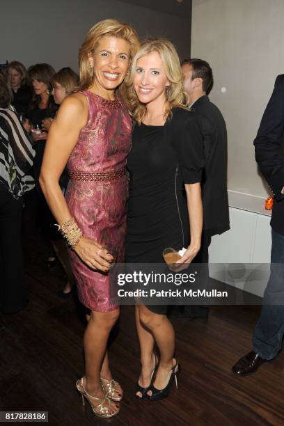 Hoda Kotb and Emily Giffin attend HODA KOTB Celebrates "Hoda: How I Survived War Zones, Bad Hair, Cancer and Kathie Lee" at Deutsch Residence on...