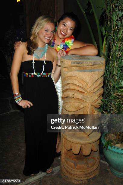 Alana Tabacco and Cathy Kim-Howe attend HEARST CASTLE PRESERVATION FOUNDATION 2010 "Beach Boy Blast" at Hearst Dairy on October 9, 2010 in San...